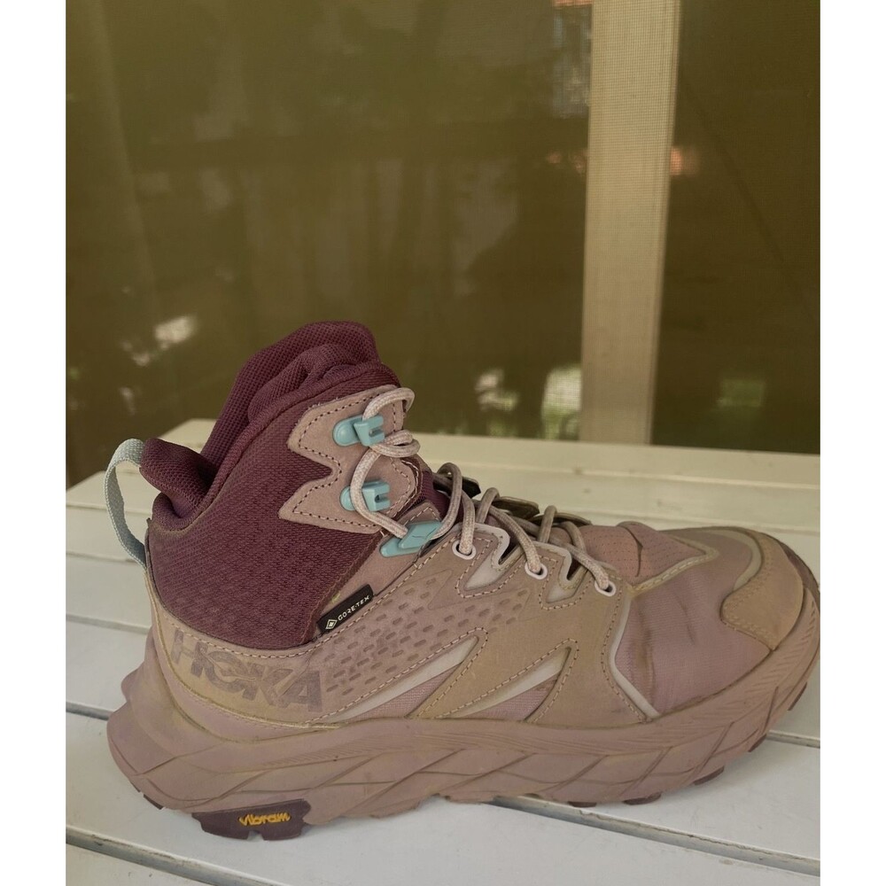 HOKA One One Sz 6.5 Anacapa Mid GTX Elderberry/Grape Wine Core-Tex Waterproof